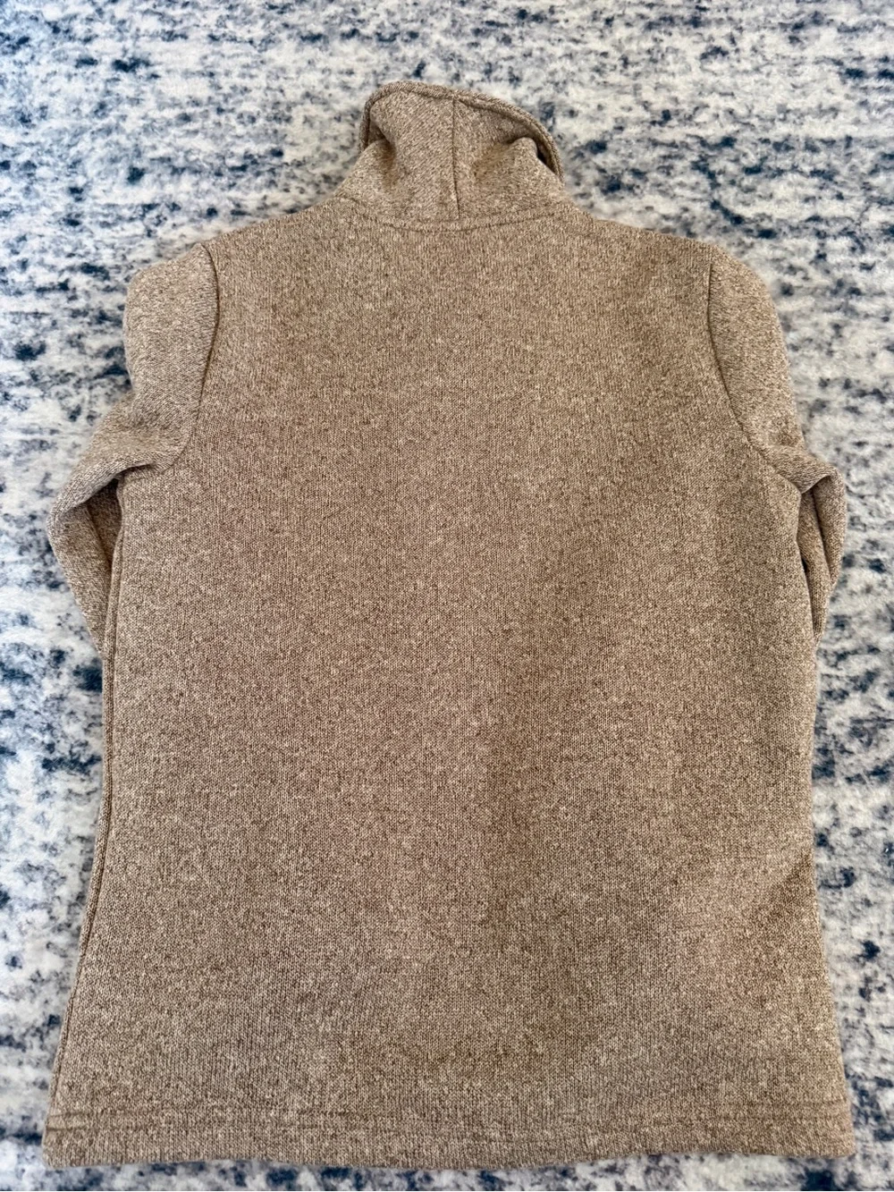 Old Navy Kids Shawl-Collar Pullover Sweater in Light Brown Heather